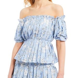 NEW Antonio Melani Off/on Shoulder Floral Top